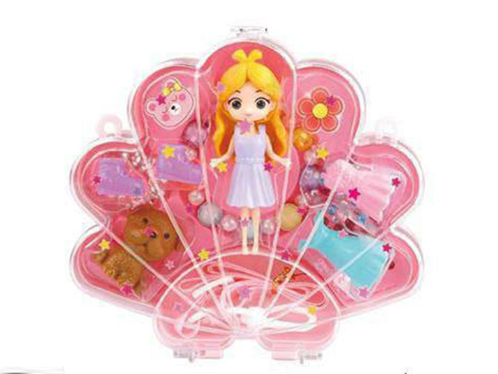 باکس فیگور عروسکی همراه با لباس و جواهرات مدل کیفی