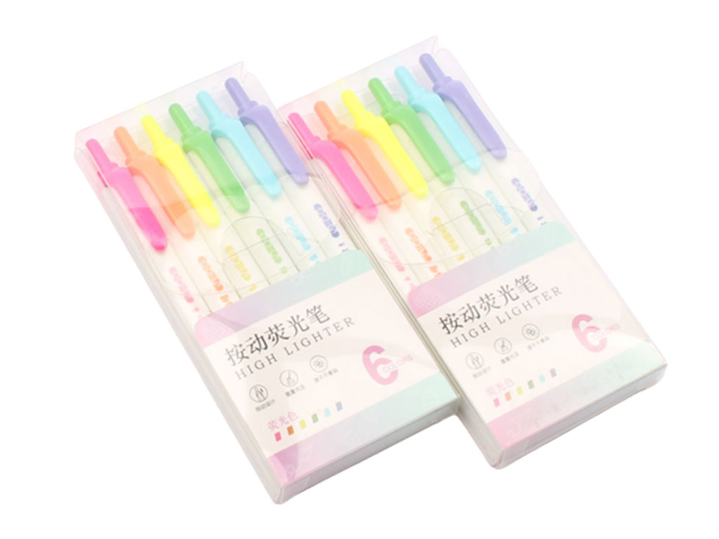 ماژیک هایلایت فشاری (6 رنگ)