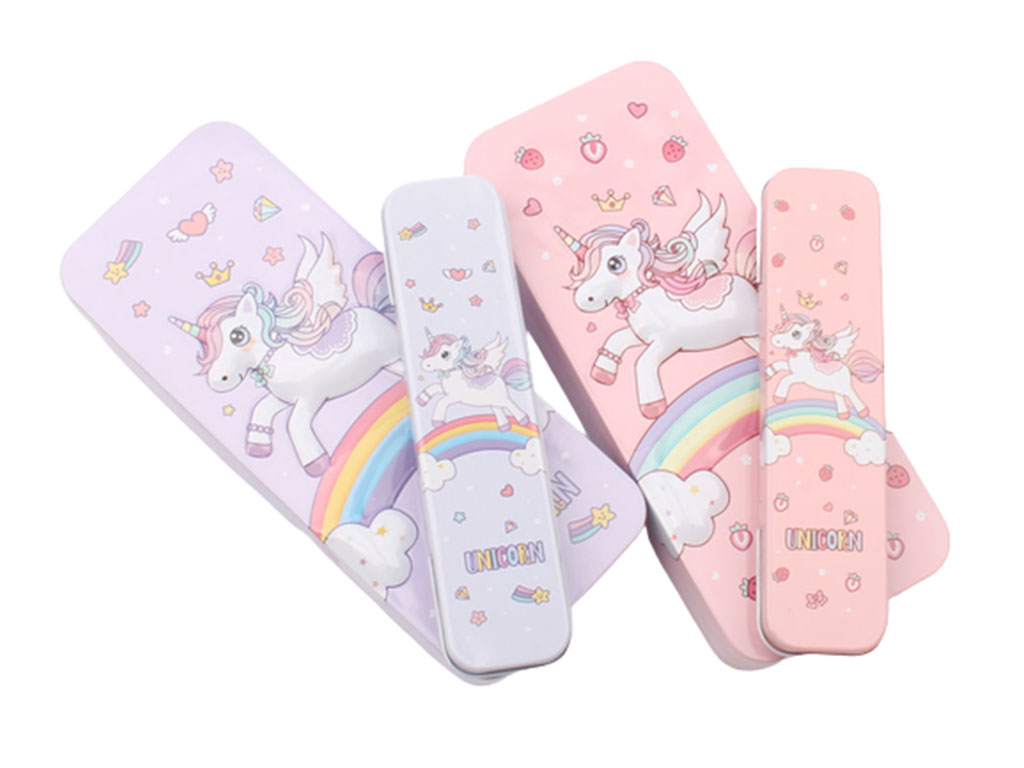 جامدادی فلزی دو طبقه اسب تک شاخ