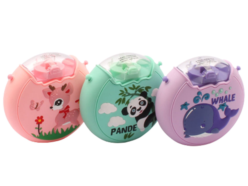 قمقمه نی دار طرح حیوانات 380 ML