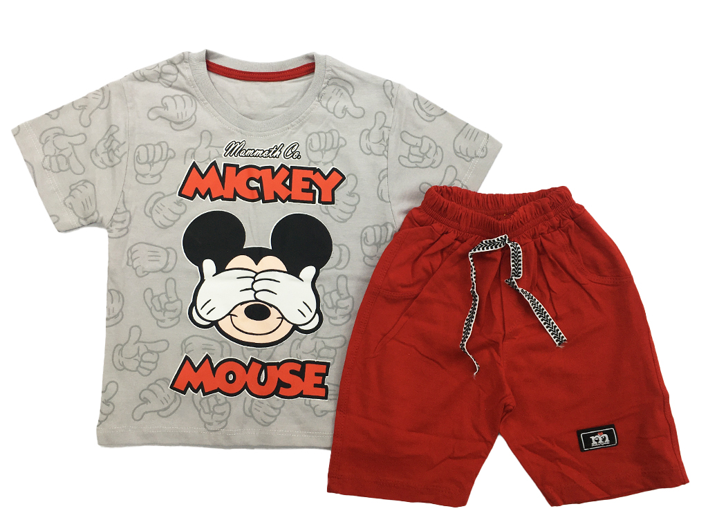 تیشرت و شلوارک راحتی پسرانه طرح میکی موس کارینا karina