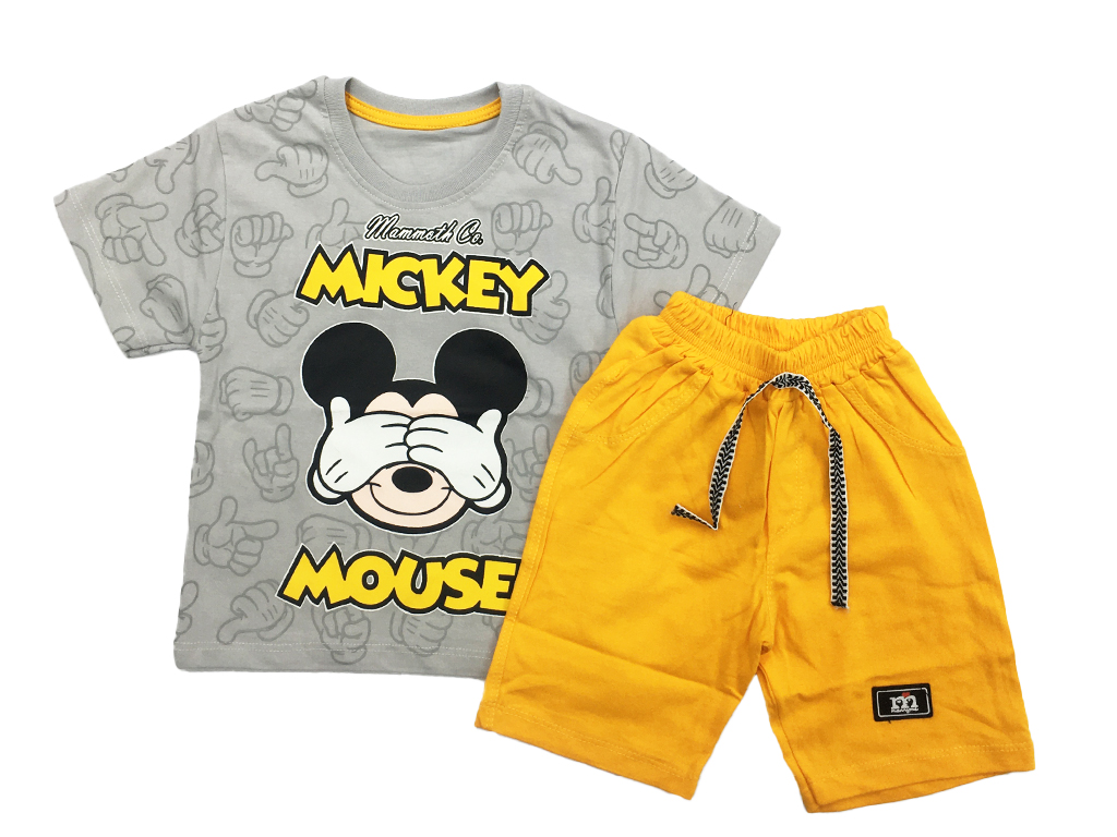 تیشرت و شلوارک راحتی پسرانه طرح میکی موس کارینا karina