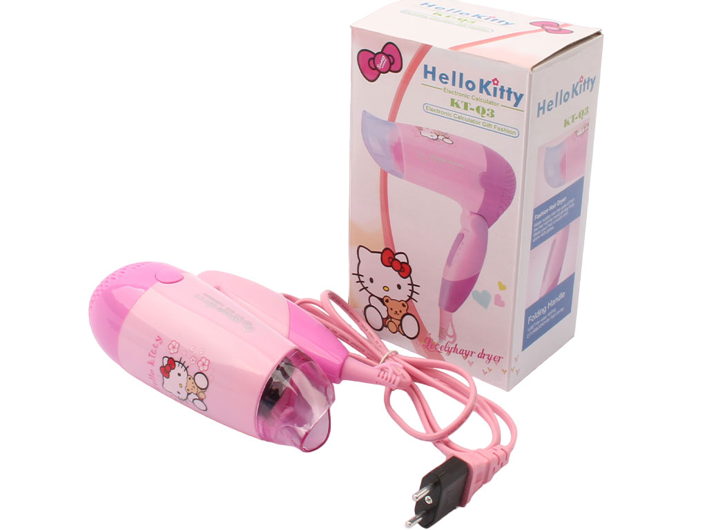 سشوار دخترانه هلوکیتی Hello kitty (مدل KT-Q3)