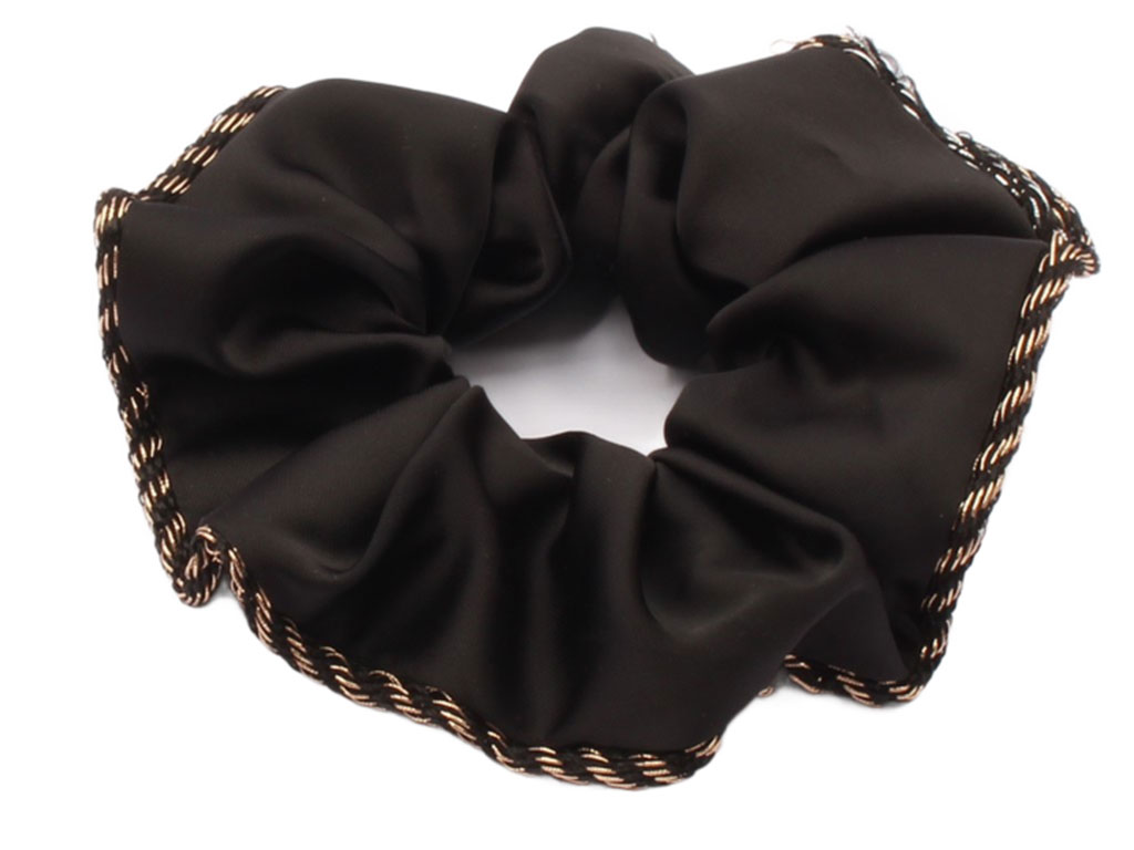 کش سر ساتن مشکی رنگ