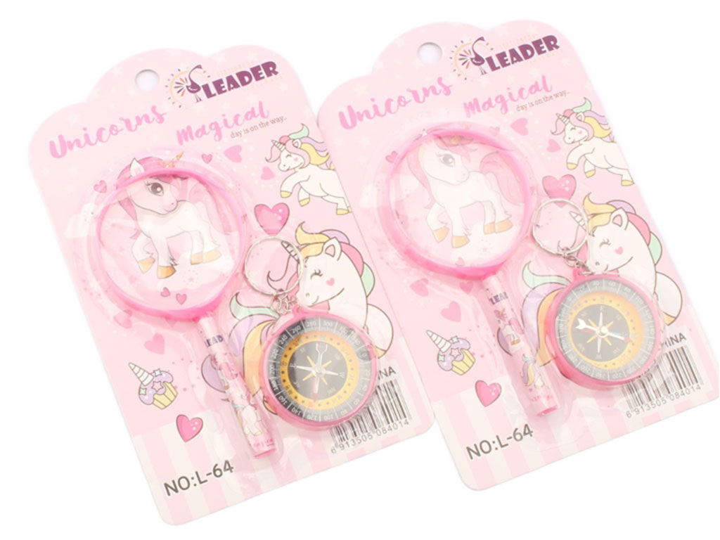 ست ذره بین و قطب نما اسب تک شاخ