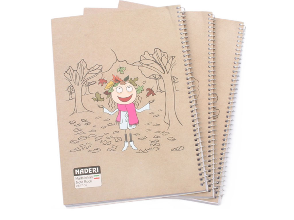 دفتر مشق سیمی 60 برگ جلد مقوایی