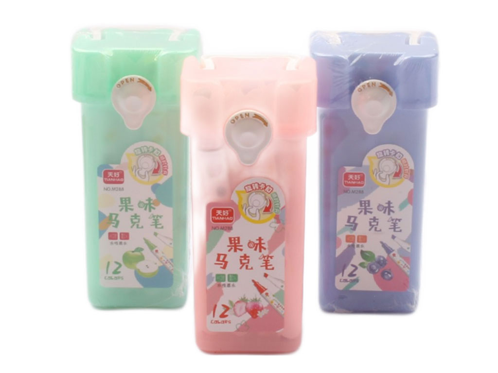 ماژیک عطری دو سر (12 رنگ)