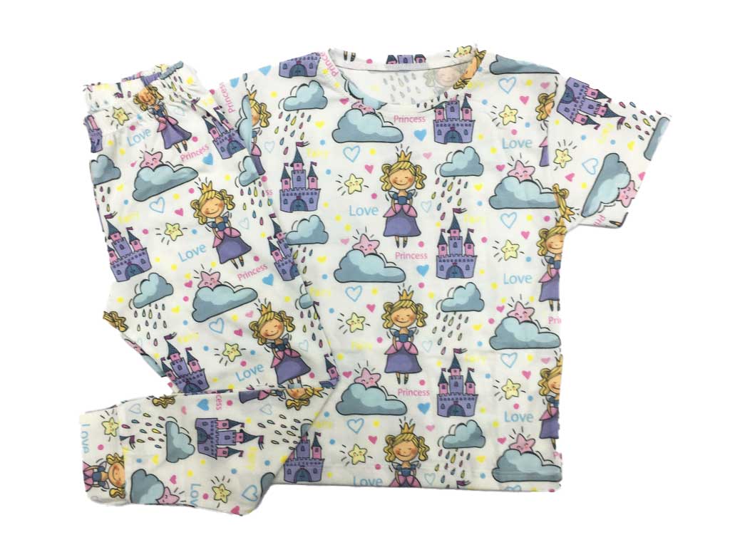 تیشرت و شلوار راحتی دخترانه طرحدار کارینا karina