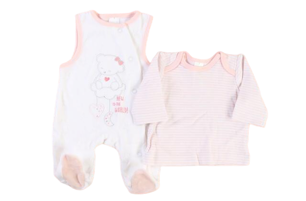 بلوز و سرهمی baby club (0-1 ماه)