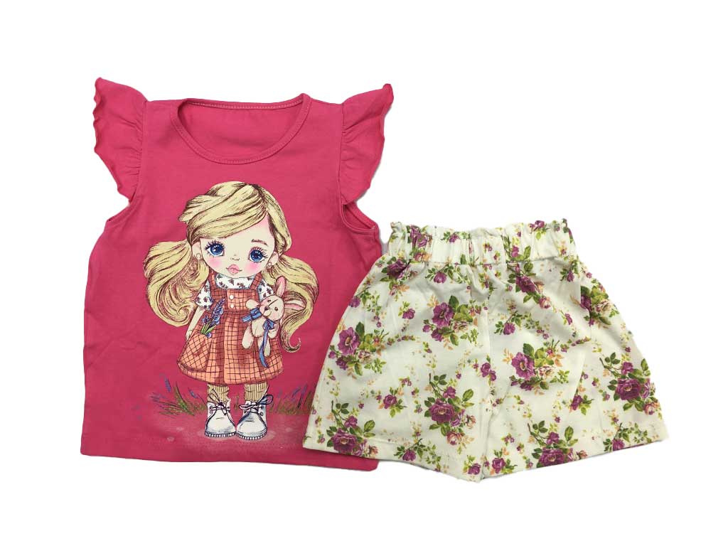 تیشرت و شلوارک راحتی دخترانه کارینا karina