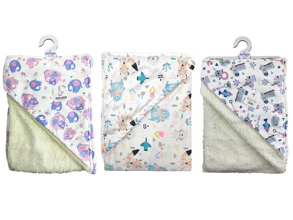 پتو نوزادی توکرکی، کلاهدار و طرحدار دولانو dolano