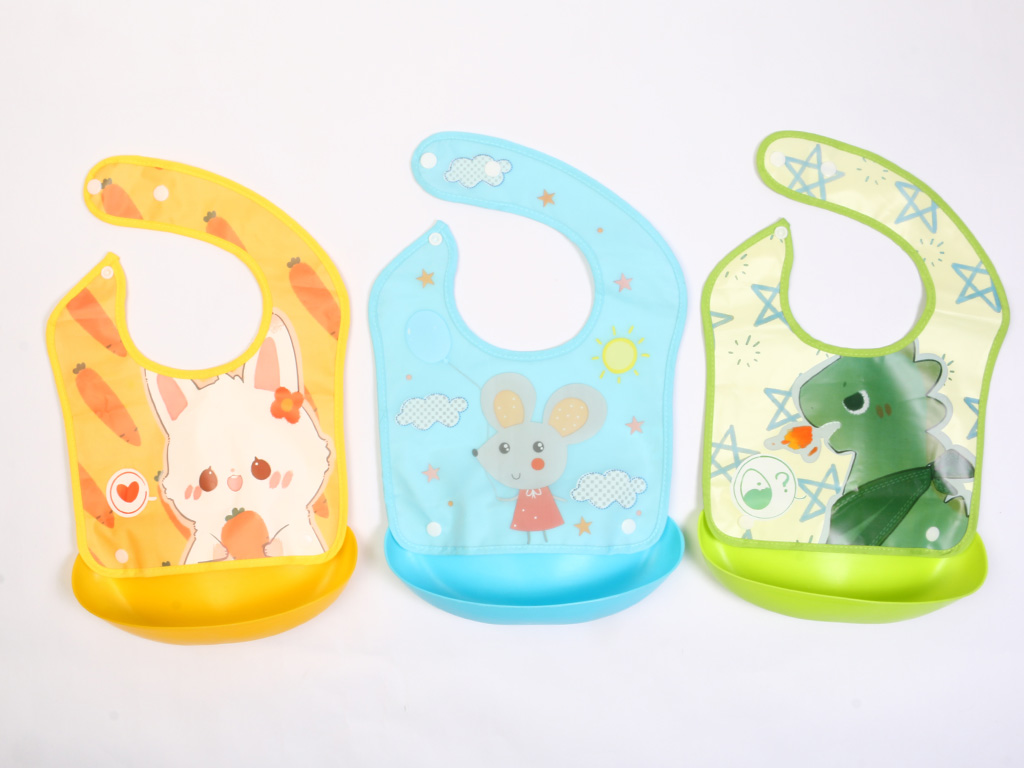 خرید آنلاین پیشبند کاسه ای دکمه دار نوزادی طرح حیوانات