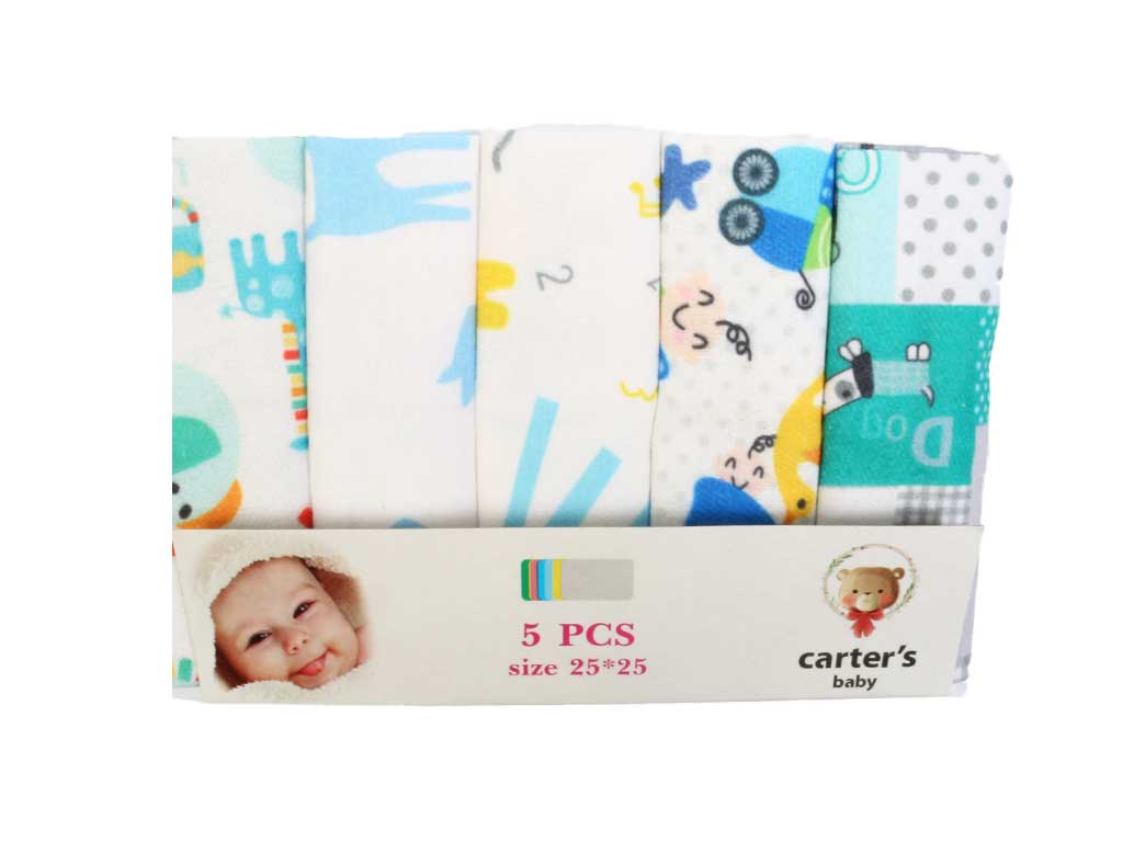 دستمال دست و صورت 5 عددی نوزادی کارترز carters