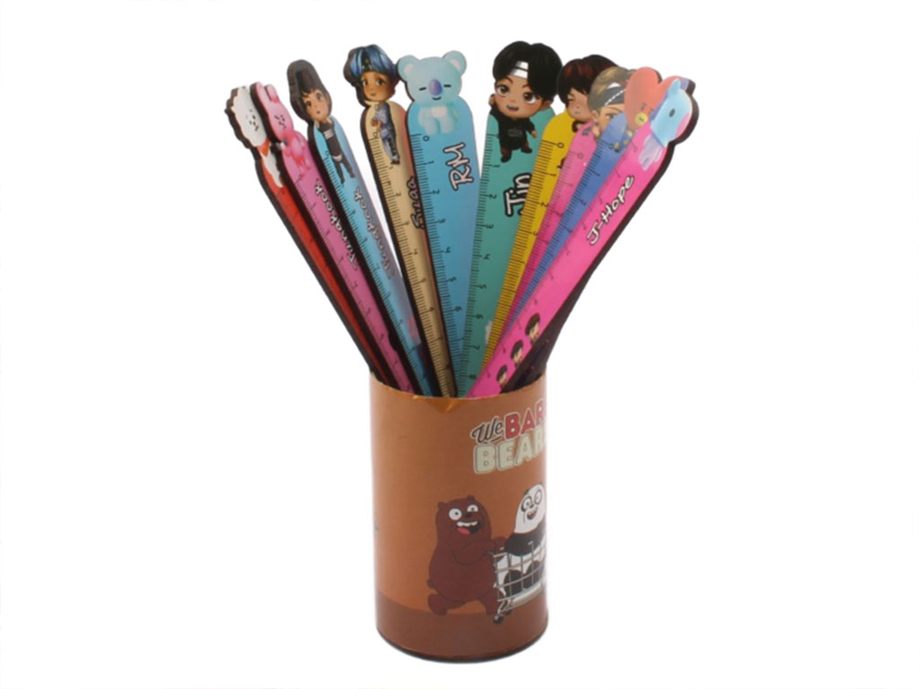 خط کش چوبی 15 سانت