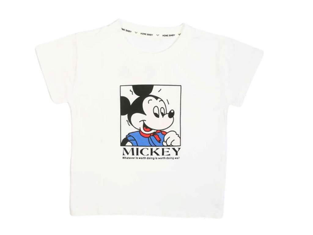 تیشرت پسرانه پشت طرح دار طرح میکی موس برند hone baby