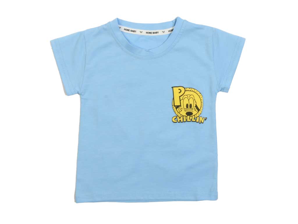 تیشرت پسرانه پشت طرح دار طرح پولوتو pluto برند hone baby