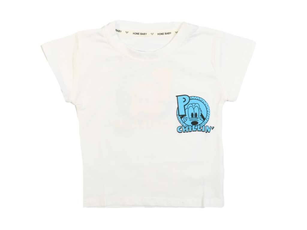 تیشرت پسرانه پشت طرح دار طرح پولوتو pluto برند hone baby