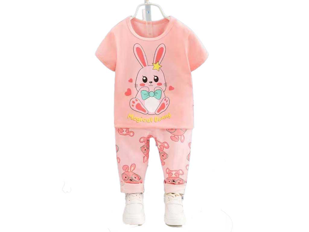 تیشرت و شلوار راحتی دخترانه طرح خرگوش