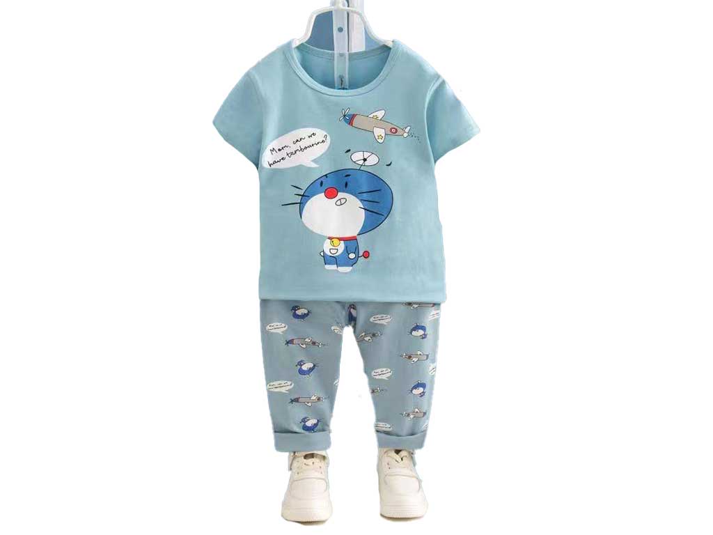 تیشرت و شلوار راحتی پسرانه طرح دورایمون