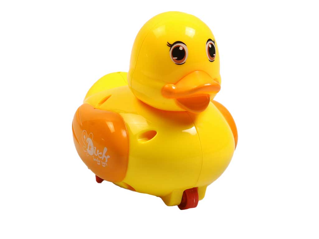 اردک حمام شناگر اسباب بازی مدل کوکی نخ کش همراه با جوجه اردک