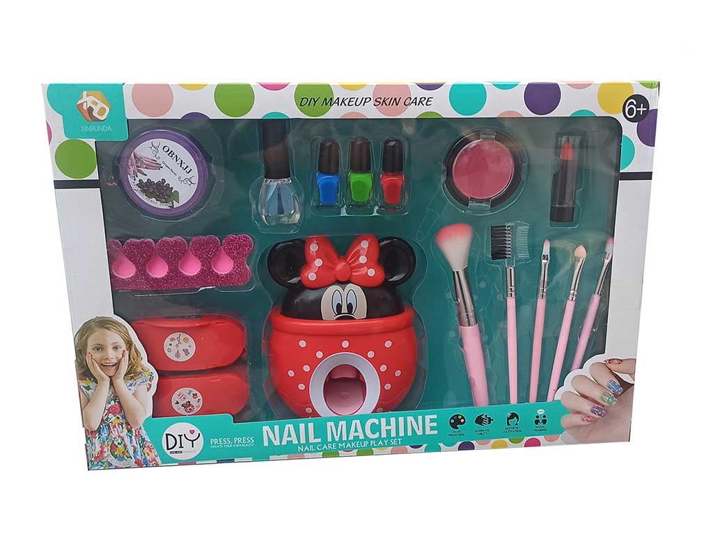 ست طراحی ناخن مدل استمپر و لوازم آرایشی اسباب بازی دای DIY