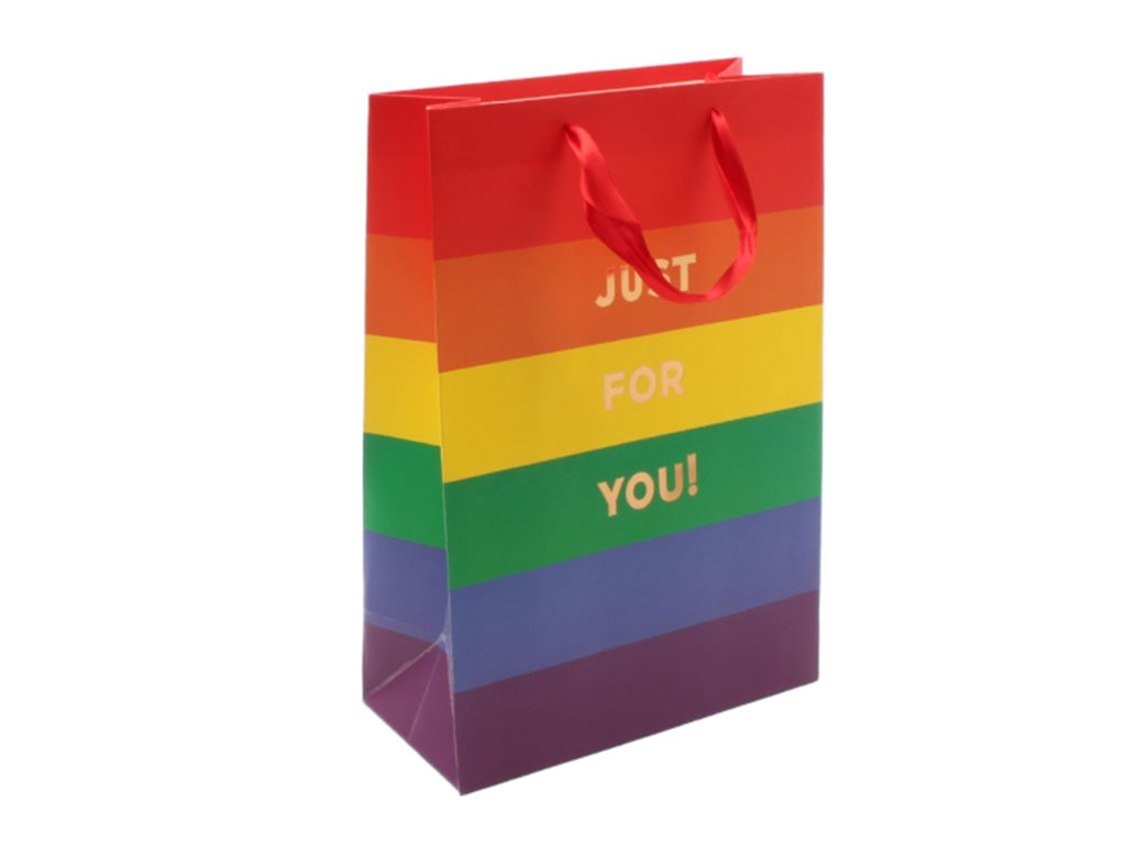 پاکت هدیه رنگی Just for you (سایز بزرگ)