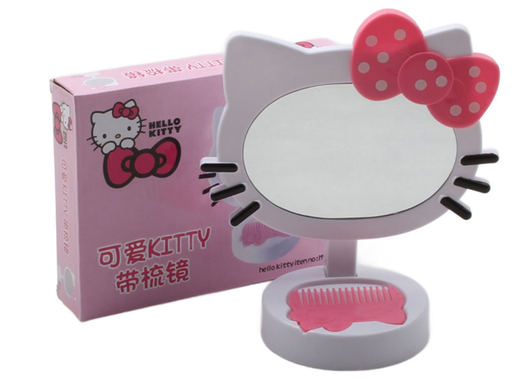 آینه پایه دار هلوکیتی Hello kitty