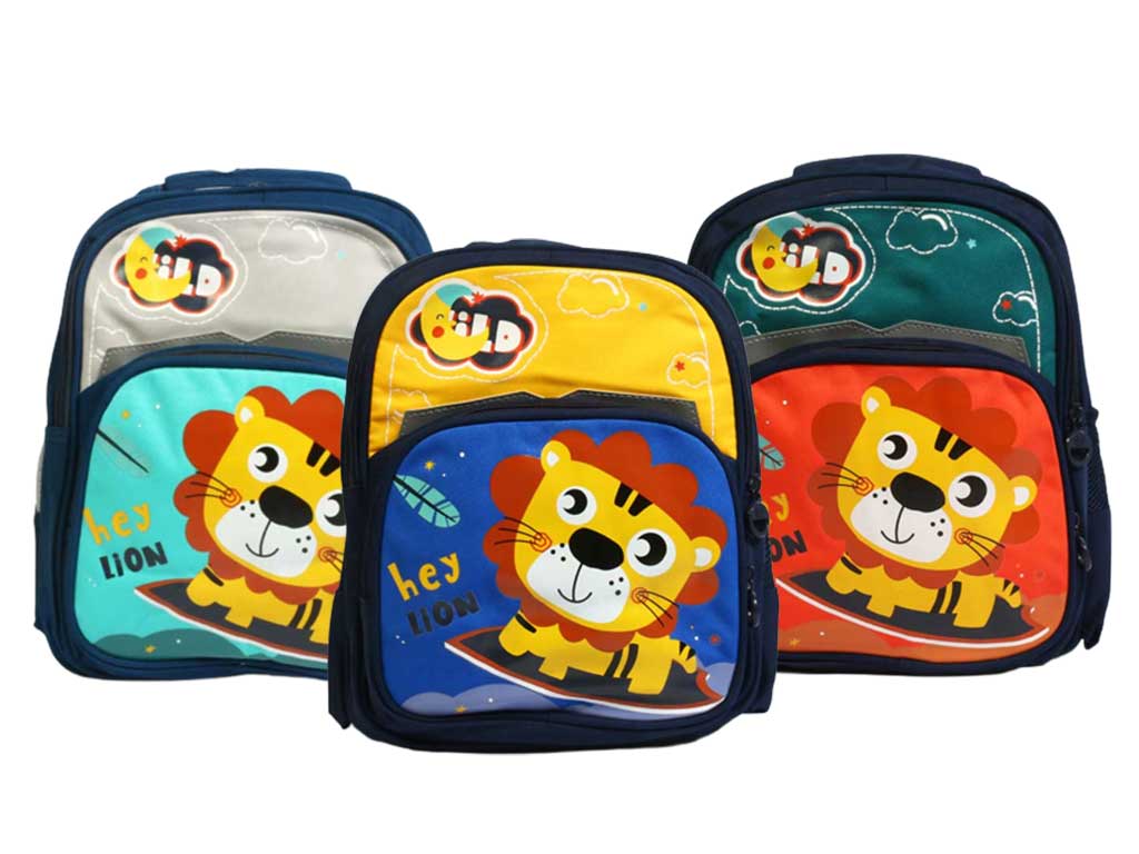 کوله پشتی پسرانه طرح شیر