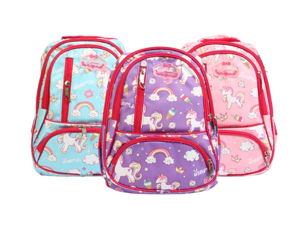 کوله پشتی دخترانه تمام طرح اسب تک شاخ (یونیکورن) Unicorn