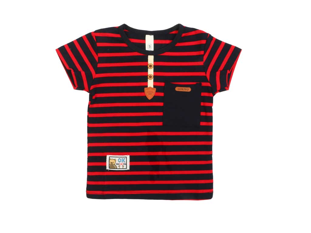 تیشرت پسرانه طرح راه راه برند ام دی بی ای MDBE