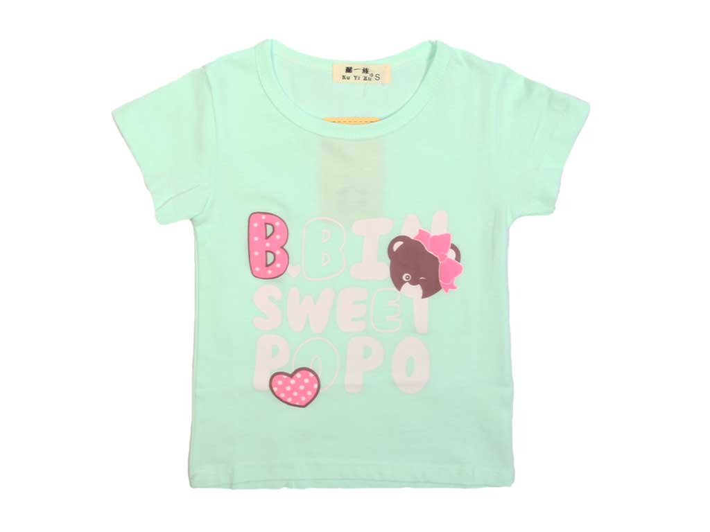 تیشرت دخترانه طرح SWEET POPO
