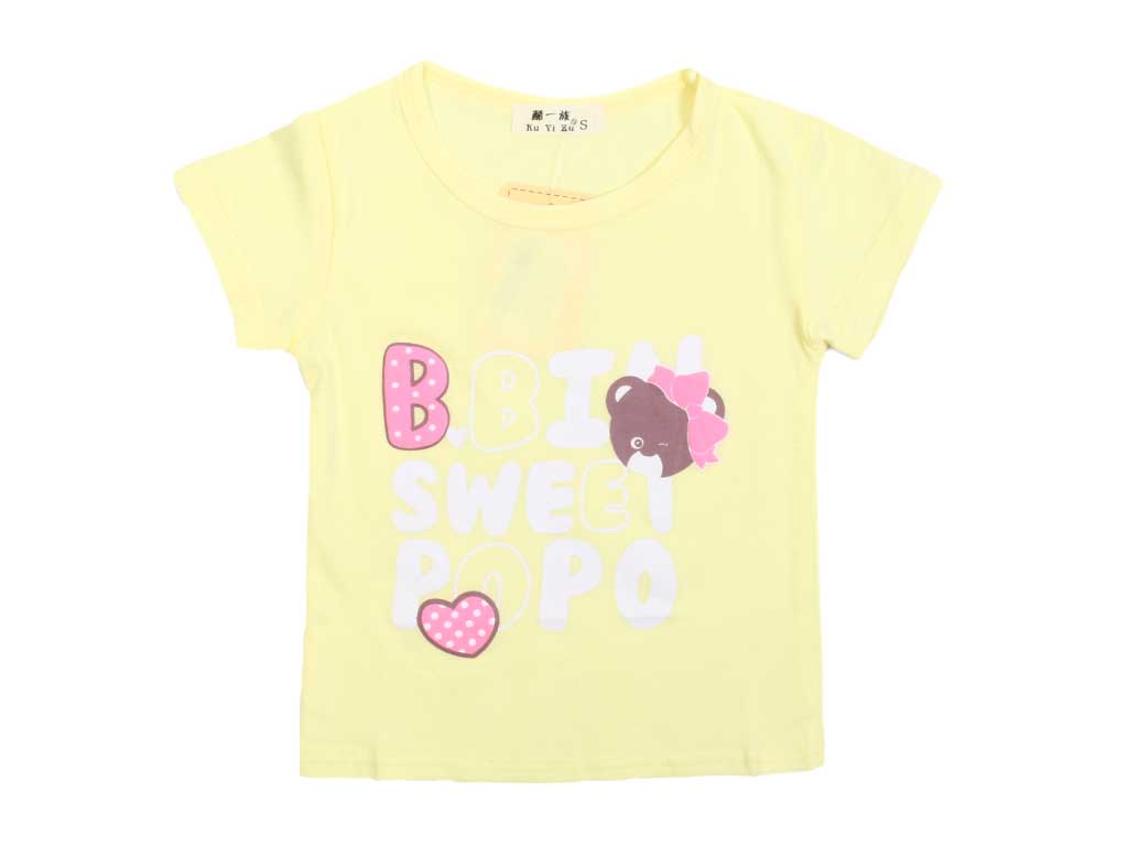 تیشرت دخترانه طرح SWEET POPO