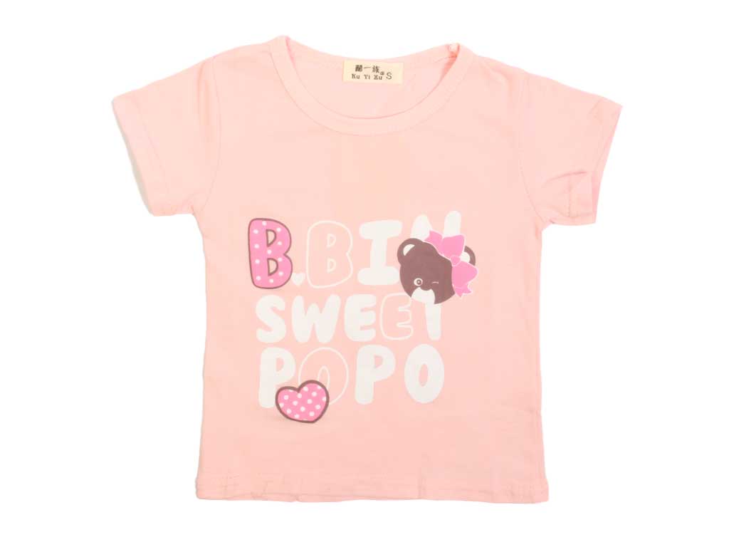 تیشرت دخترانه طرح SWEET POPO