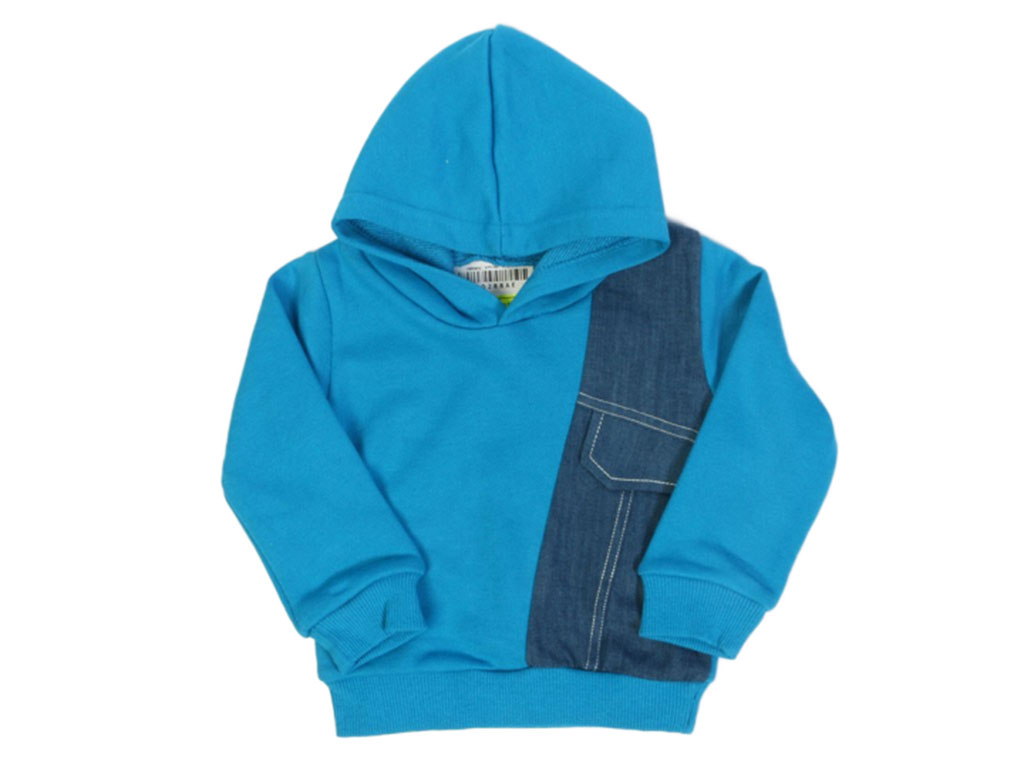 هودی دورس پسرانه دارای تکه دوزی جین