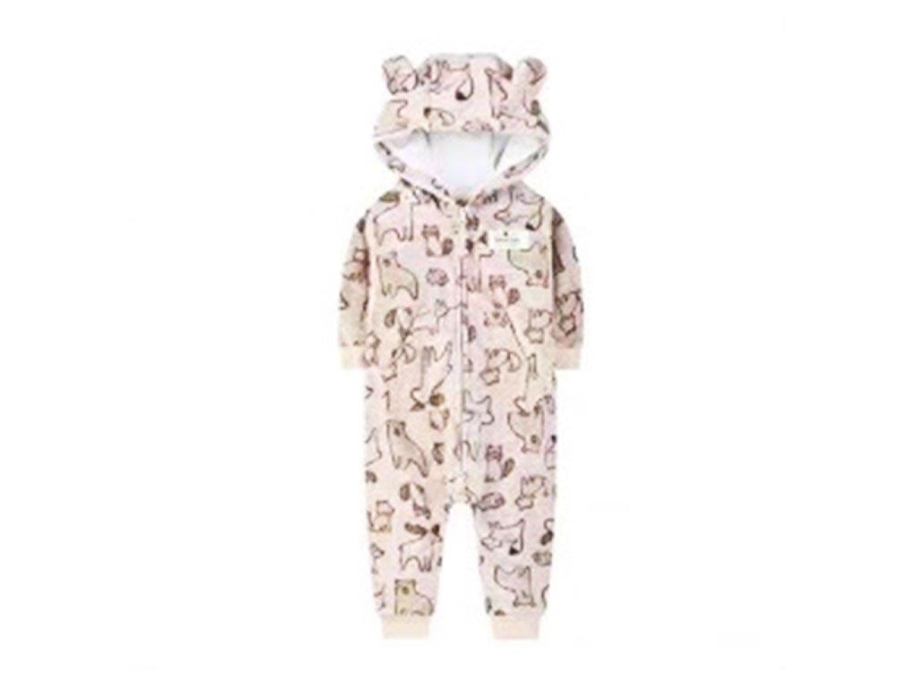 سرهمی کرکی کلاهدار نوزادی پسرانه طرحدار کارترز carters