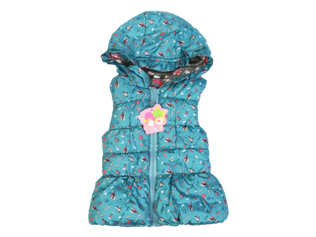 پافر دخترانه توکرکی طرحدار دارای لایه پشم شیشه