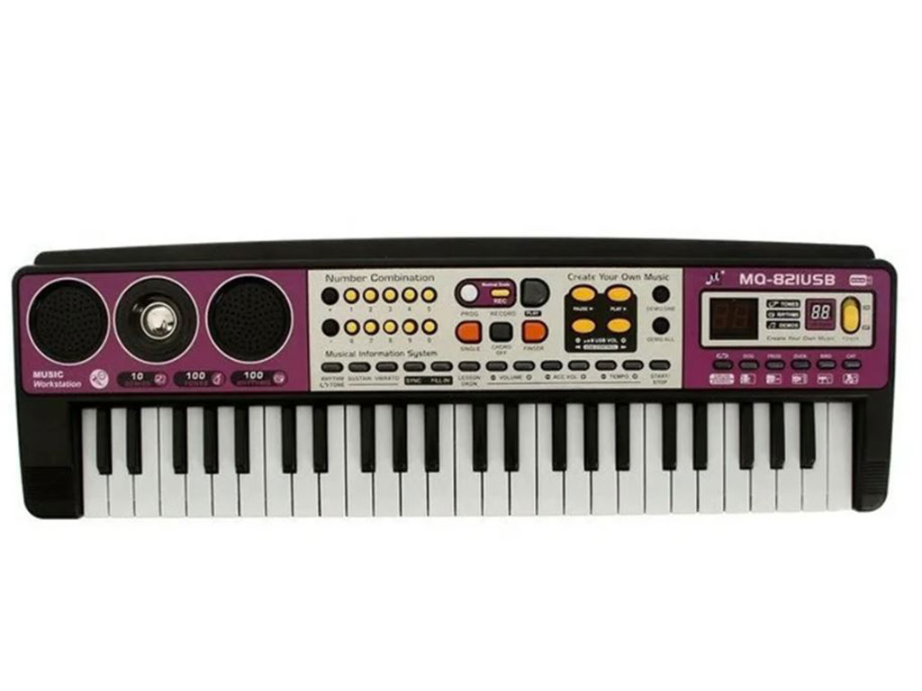ارگ موزیکال اسباب بازی 49 کلید usb خور مدل MQ-821 USB keyboard همراه با میکروفون