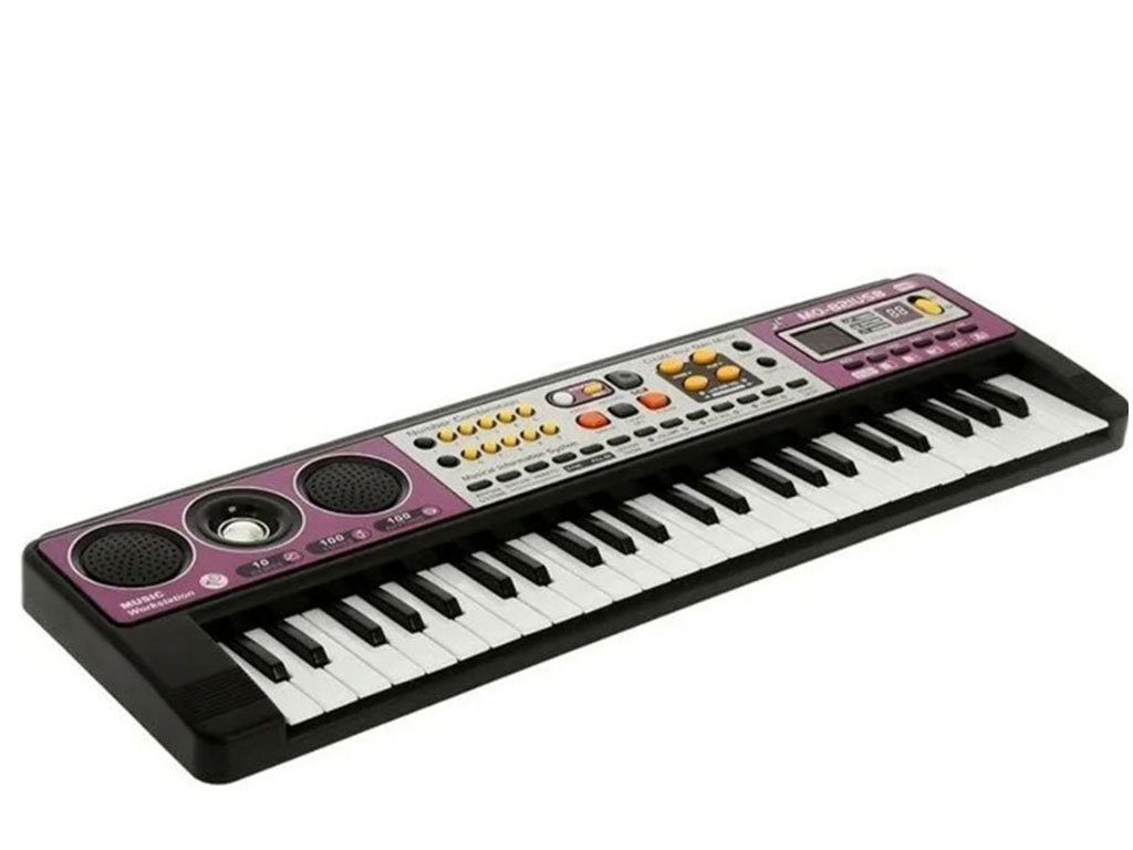 فروش ارگ موزیکال اسباب بازی 49 کلید usb خور مدل MQ-821 USB keyboard همراه با میکروفون