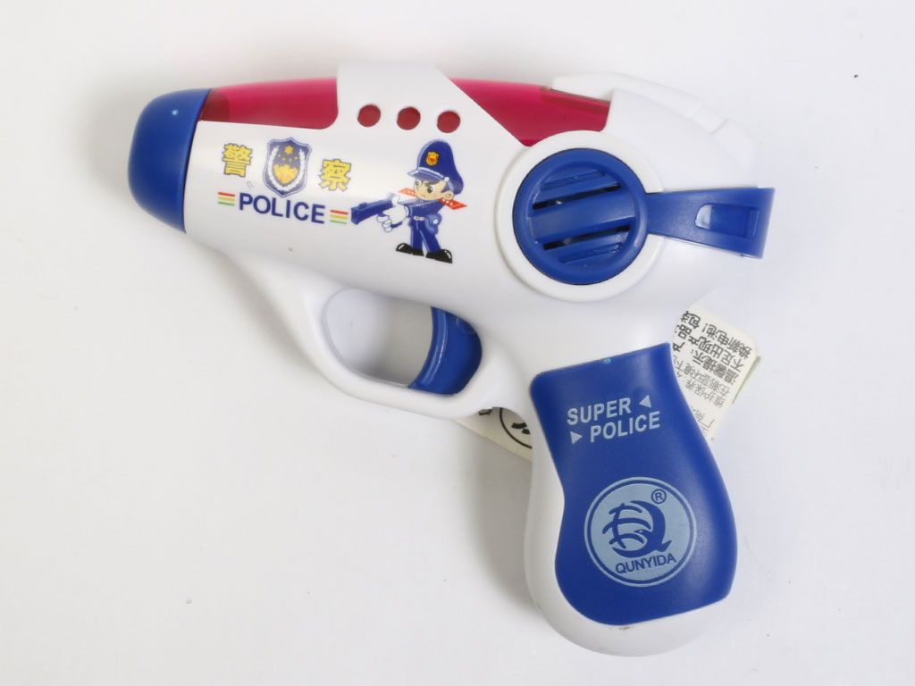 تفنگ موزیکال و چراغدار اسباب بازی مدل تفنگ پلیس
