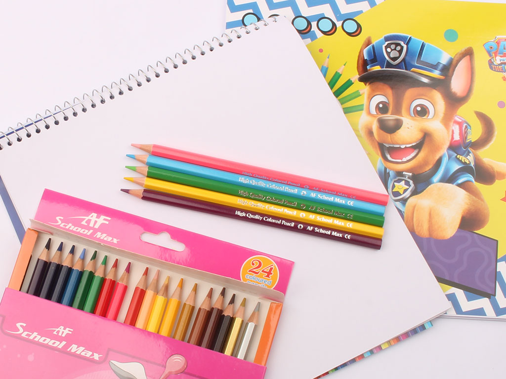 قیمت مداد رنگی 24 رنگ مقوایی School Max