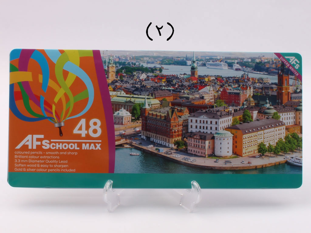 فروش آنلاین مداد رنگی 48 رنگ جعبه فلزی School Max