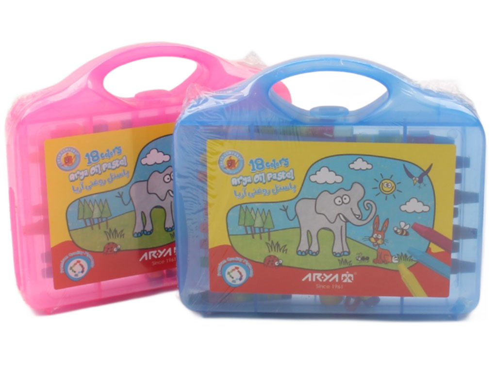 پاستل روغنی 18 رنگ آریا