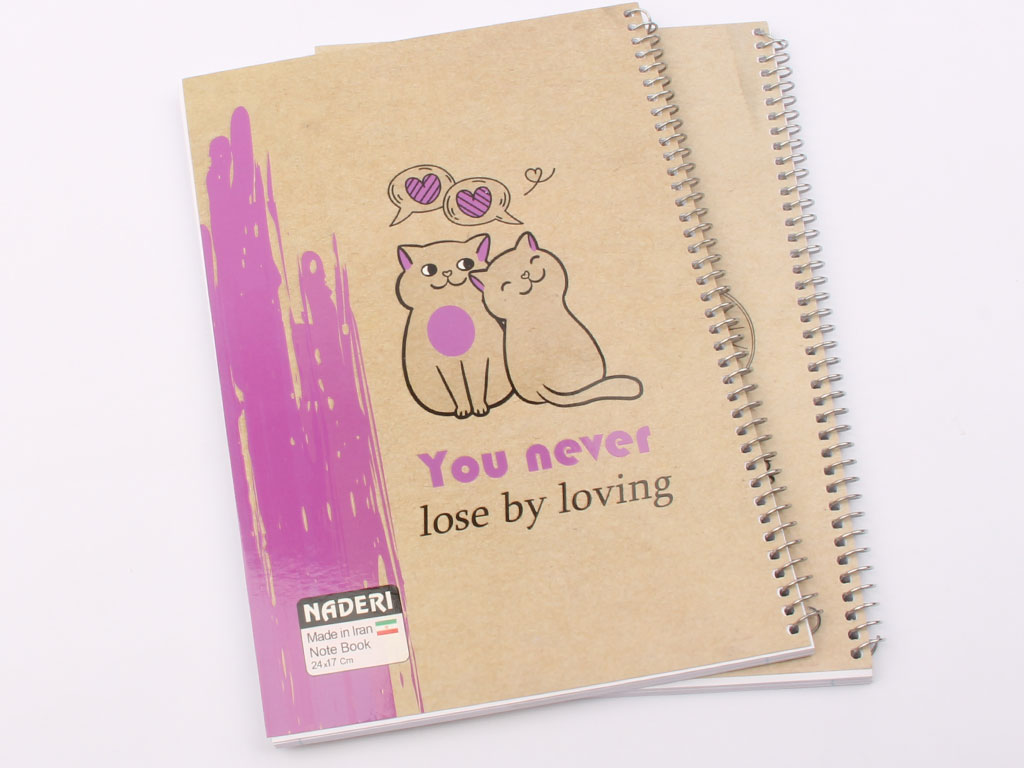 دفتر مشق سیمی 60 برگ جلد مقوایی