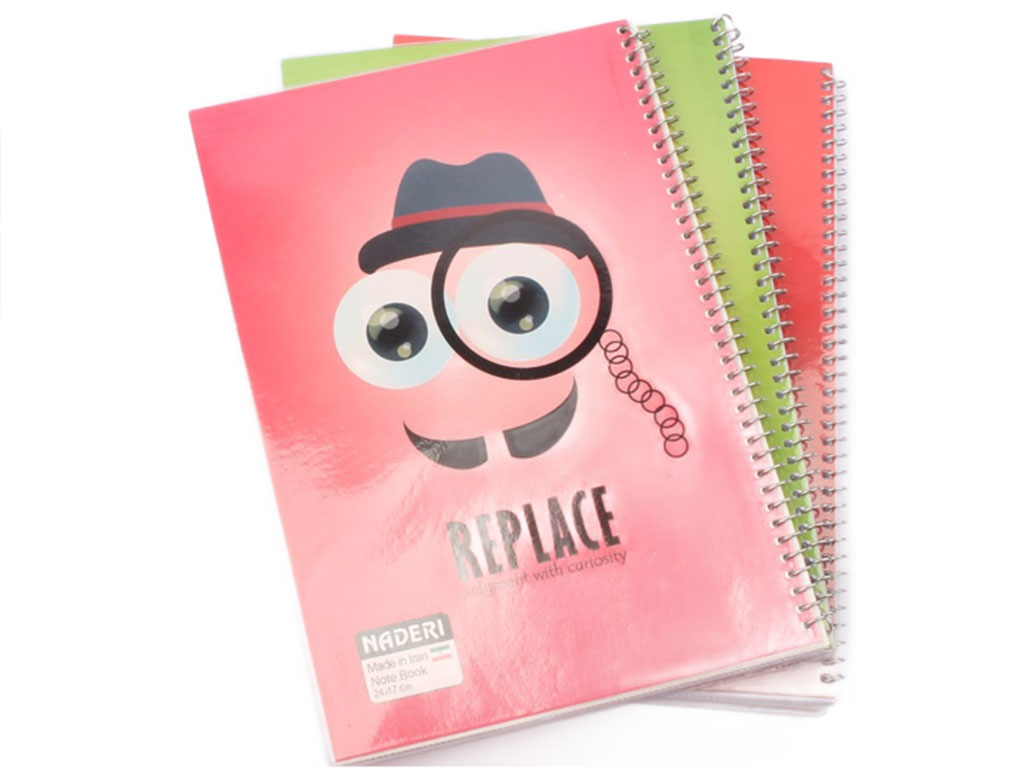 دفتر مشق سیمی 60 برگ جلد طلقی