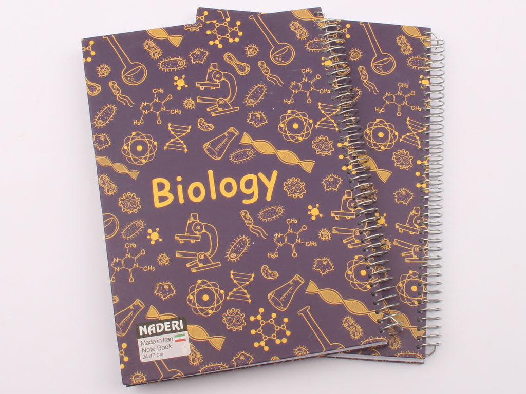 دفتر مشق سیمی 100 برگ جلد سخت درس زیست