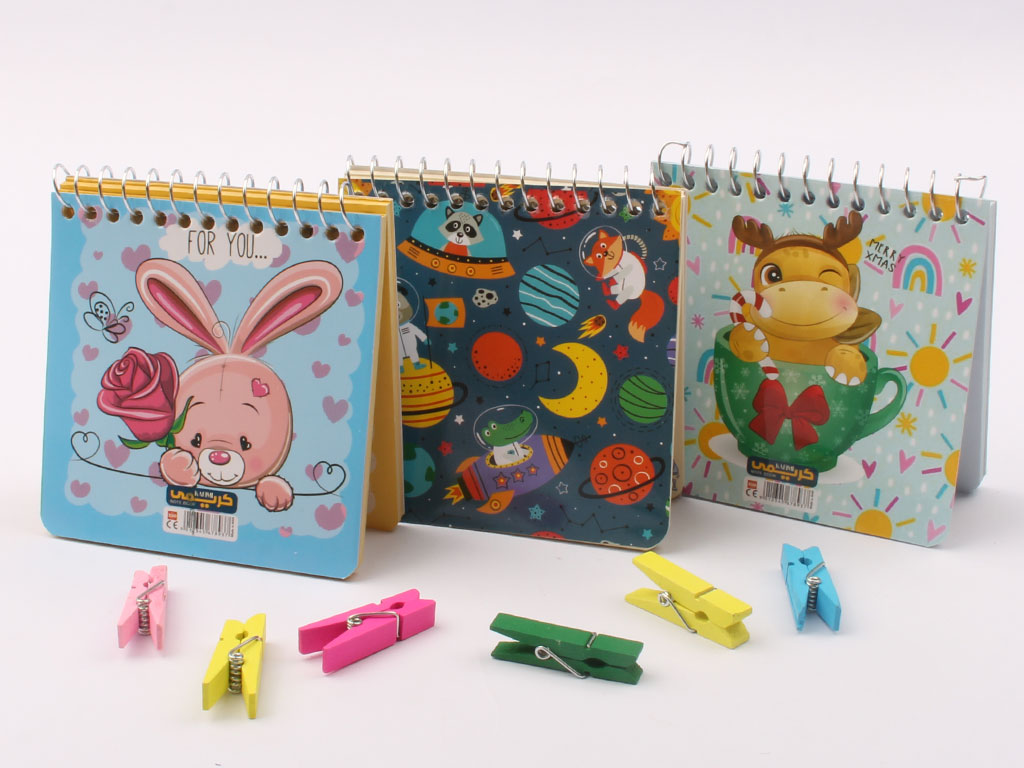 دفترچه یادداشت سیمی فانتزی