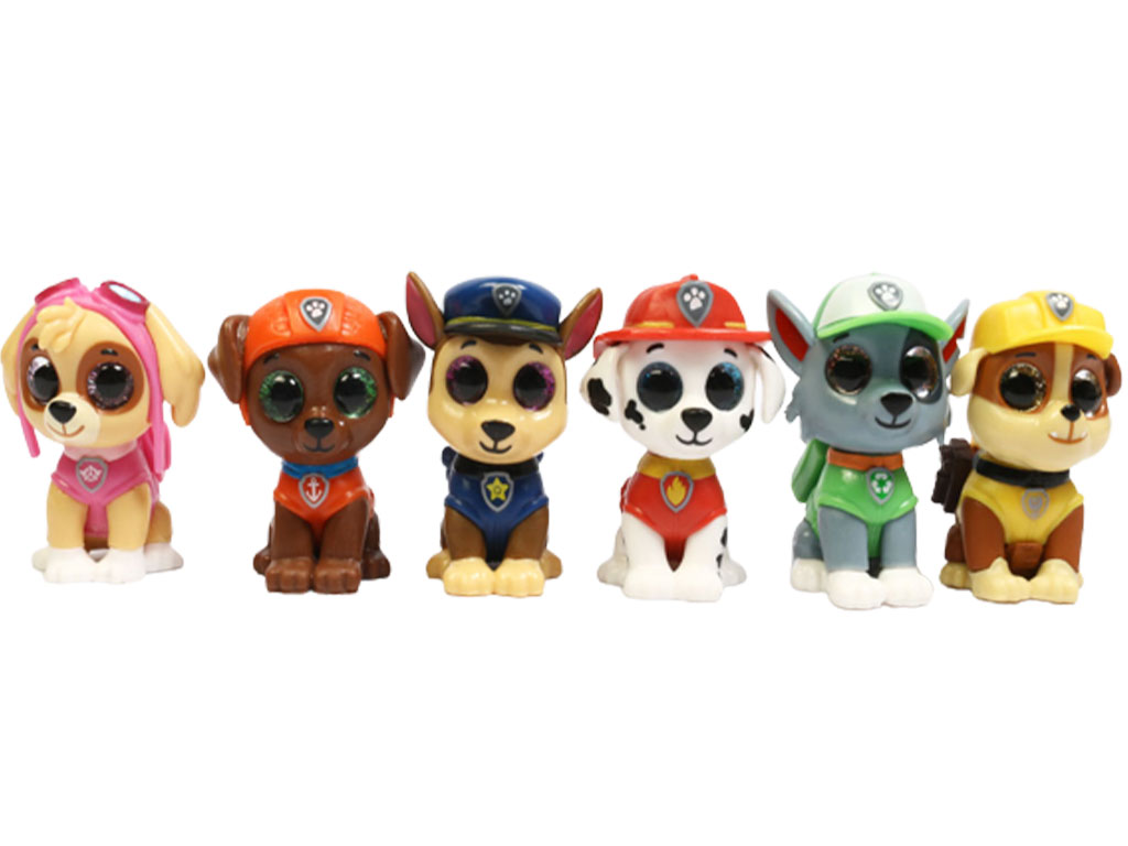 فیگور شخصیت سگ های نگهبان اسباب بازی مدل چشم تیله ای (تکی)