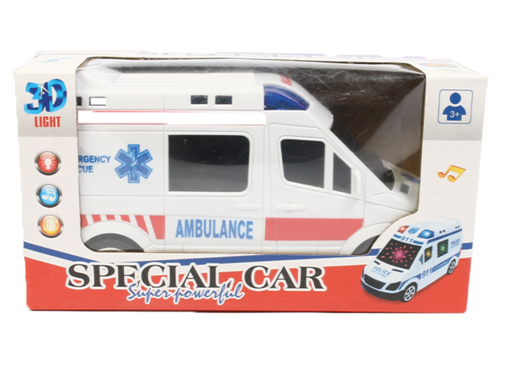 ماشین آمبولانس موزیکال، حرکتی و چراغدار اسباب بازی