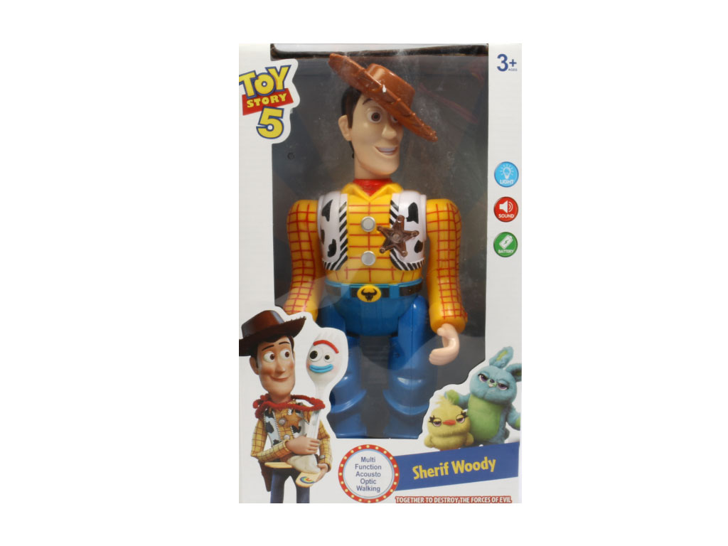 ربات وودی توی استوری موزیکال، حرکتی و چراغدار اسباب بازی