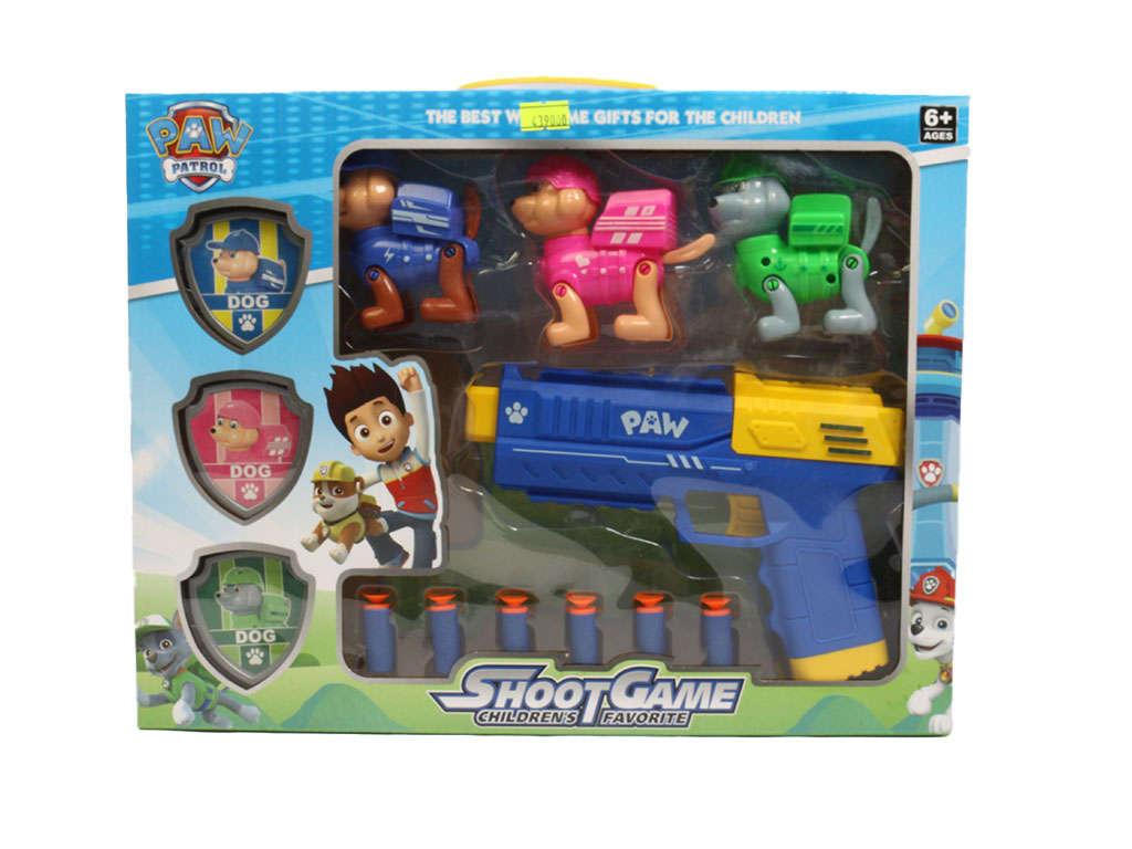 ست تفنگ و تیرهای ابری همراه با فیگور سه عددی سگ های نگهبان